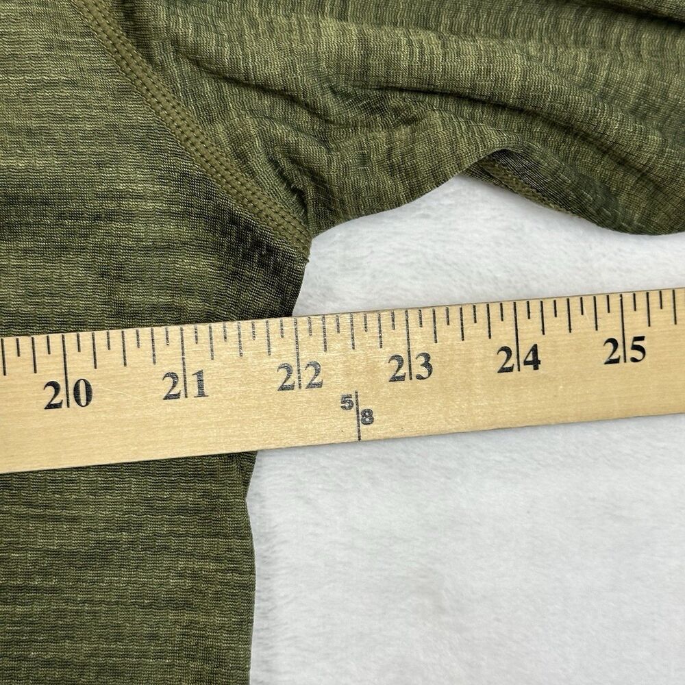 REI Men’s Large Green Quarter Zip Pullover Athletic Hiking Activewear Made USA - Picture 5 of 14